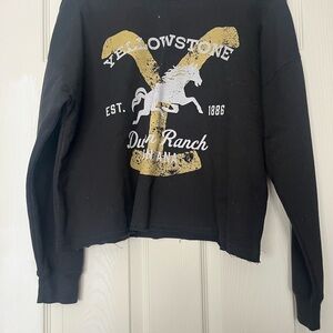 Yellowstone Dutton Ranch Black Sweatshirt